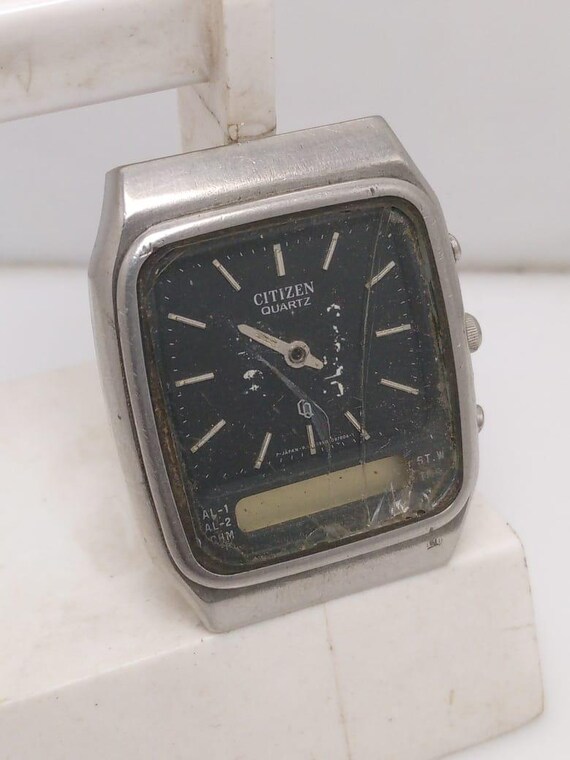Vintage Citizen Quartz Ana-digi 8950-083016 Watch for Parts