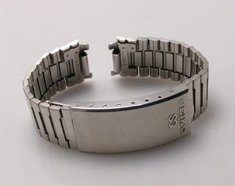 18 mm Seiko SQ Stainless Steel B-364 Vintage Men's Watch Bracelet HSB78HM2