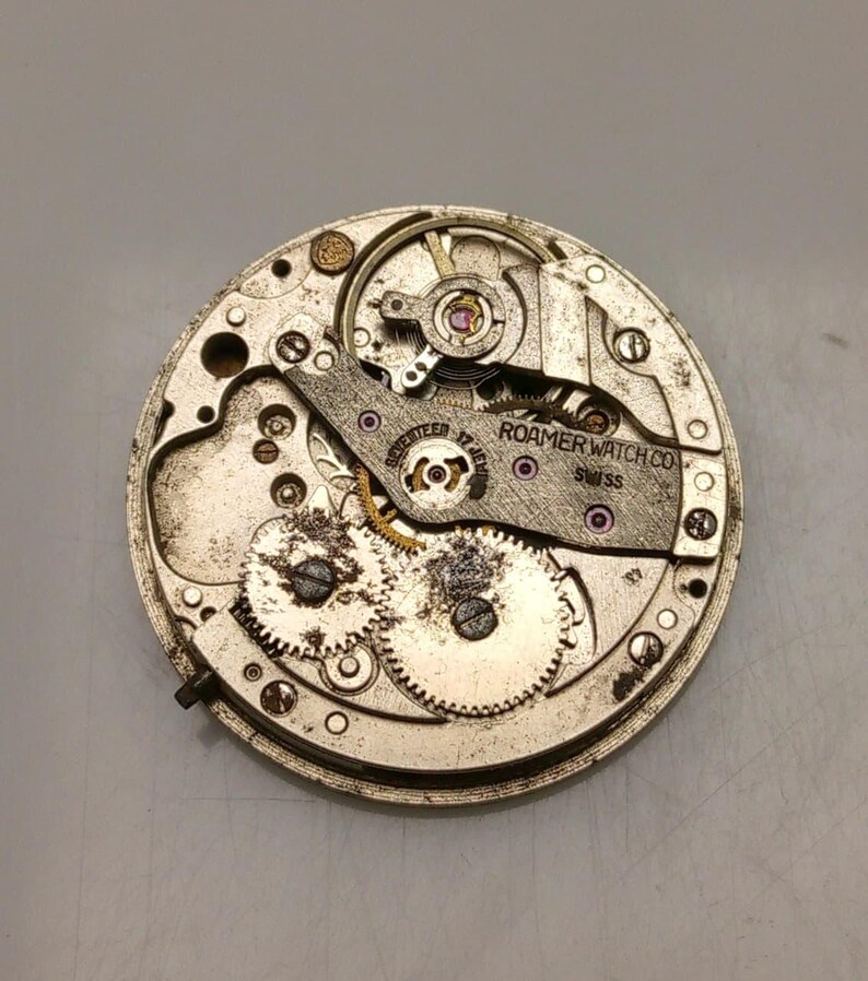 Roamer Cal. 43 Manual Winding Vintage Watch Movement For Parts NSR320LKM1 image 4