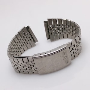 17 mm Seiko C353 Stainless Steel Vintage Men&#39;s Watch Bracelet NSR34LKM1