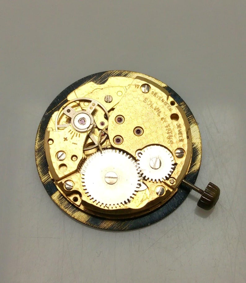 Solvil et Titus Cal. 140-C Manual Winding Vintage Working Watch Movement NSR317GLK2 image 2