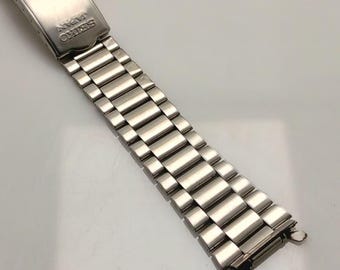 10 Mm Seiko Z1525.E Stainless Steel Vintage Men's Watch Bracelet