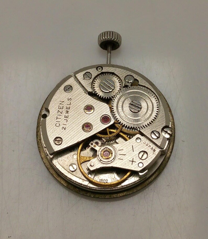 Citizen Cal. 1802 Manual Winding Vintage Working Watch Movement For Parts NSR304GLM2 image 3