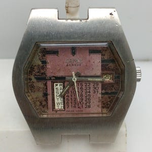 Camy Geneva パーペチュアル デイカレンダー 7909 自動巻き ヴィンテージ メンズ腕時計 部品 NSR46GKL1