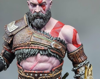 Painted Kratos from God of War Figure