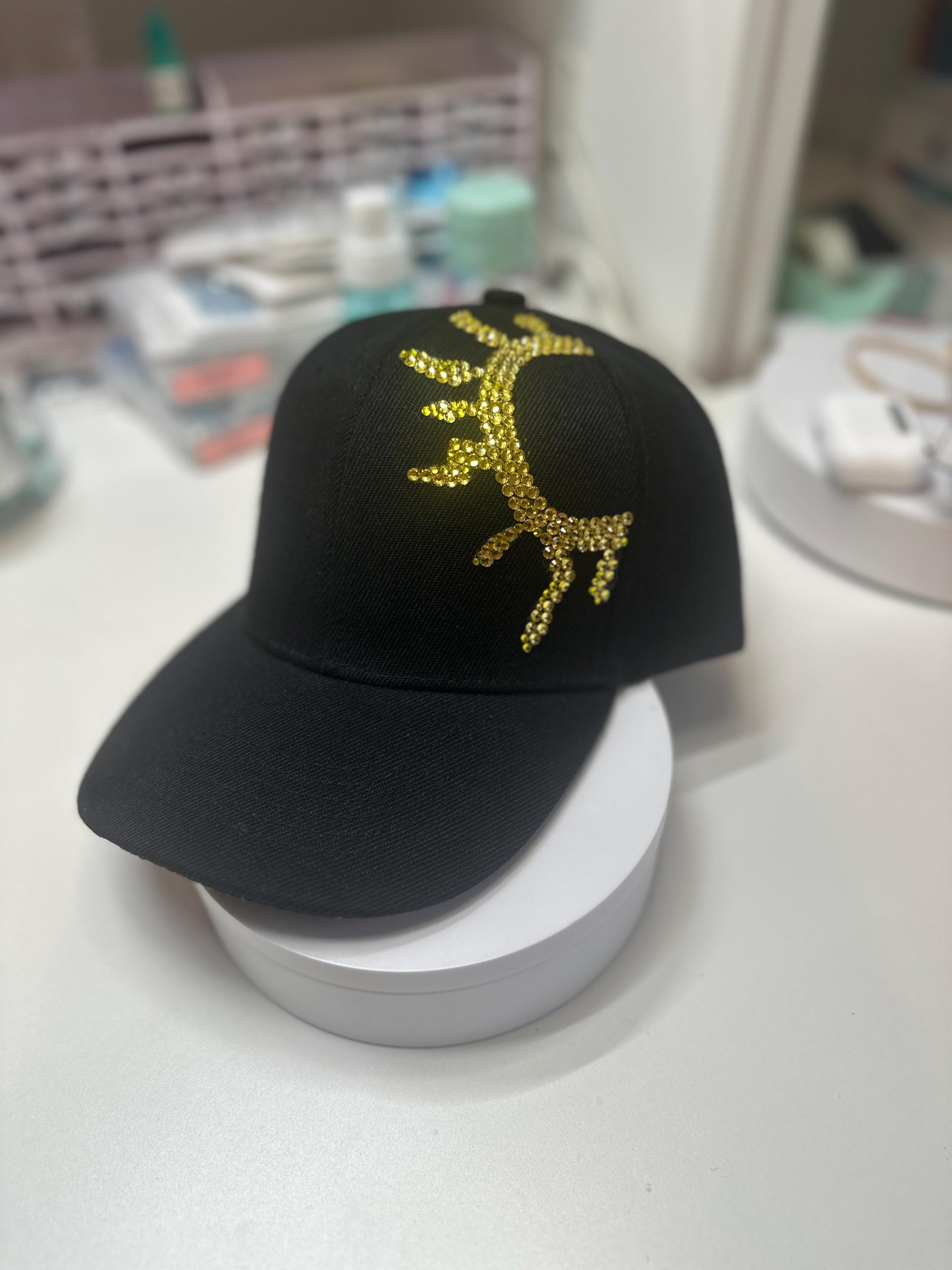 Custom Rhinestone Trucker Hat: Bedazzled Bling Cap - Etsy display picture 1
