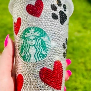 Bedazzled Cup, Mothers Day, Girls Trip, Bridal Party, Ice Coffee Cup, Bling Cup, Gift for her, Rhinestone Cup, Coffee Lover