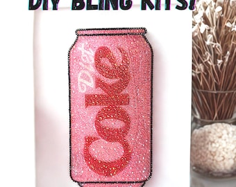 DIY Custom Rhinestone Art Kit, Personalized Bling Diamond Painting Project, Sparkly Craft Gift for Teens and Adults, Bedazzled DIY Kits