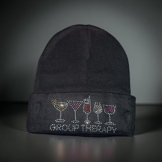 Rhinestone Cocktail Beanie | Sparkly Winter Hat - Etsy Israel display picture 3