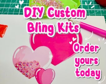 DIY Rhinestone Bedazzle Kit, Personalized Diamond Painting Craft Project