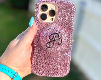 Custom Rhinestone Phone Case – Handmade Bling Accessory