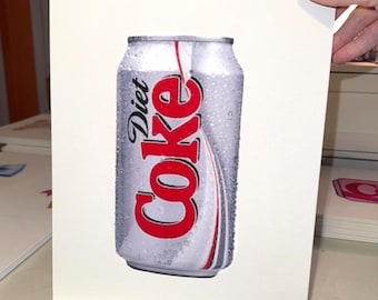 DIY Diet Soda Rhinestone Art Kit | 11x14 Bedazzle Canvas Wall Art