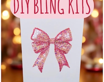 DIY Custom Rhinestone Art Kit, Personalized Bling Diamond Painting Project, Sparkly Craft Gift for Teens and Adults, Bedazzled DIY Kits