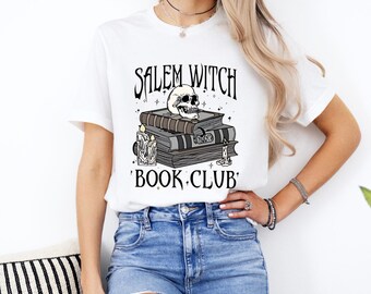 Salem Witch Book Club Shirt, Salem Massachusetts Shirt, Halloween sweatshirt, Halloween Tee, Salem Shirt, Happy Halloween Sweatshirt