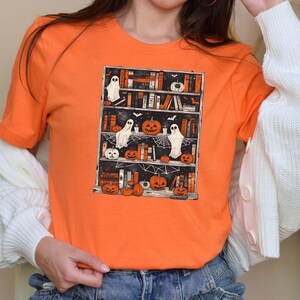 HalloweenT Shirt, Halloween Costume Gift for Friends, Halloween pumpkin, Halloween Gift, Happy Reading In Halloween