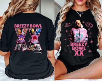 Chris Brown Breezy Bowl XX T-Shirt, Chris Brown Album Shirt, Chris Brown Fan Gift, Chris Brown Merch