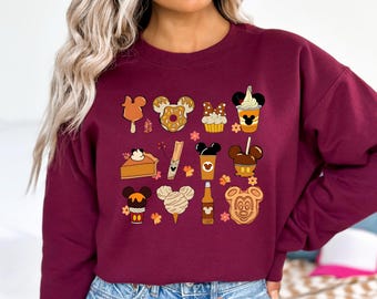 Disney Fall Sweatshirt, Disney Thanksgiving Sweatshirt, Cute Fall Disney shirt, Disney Autumn Sweatshirt, Mickey Fall shirt,Disney Halloween
