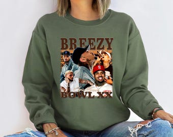 Chris Brown Breezy Bowl XX Sweatshirt, Chris Brown Album Sweatshirt, Chris Brown Fan Gift, Chris Brown Merch