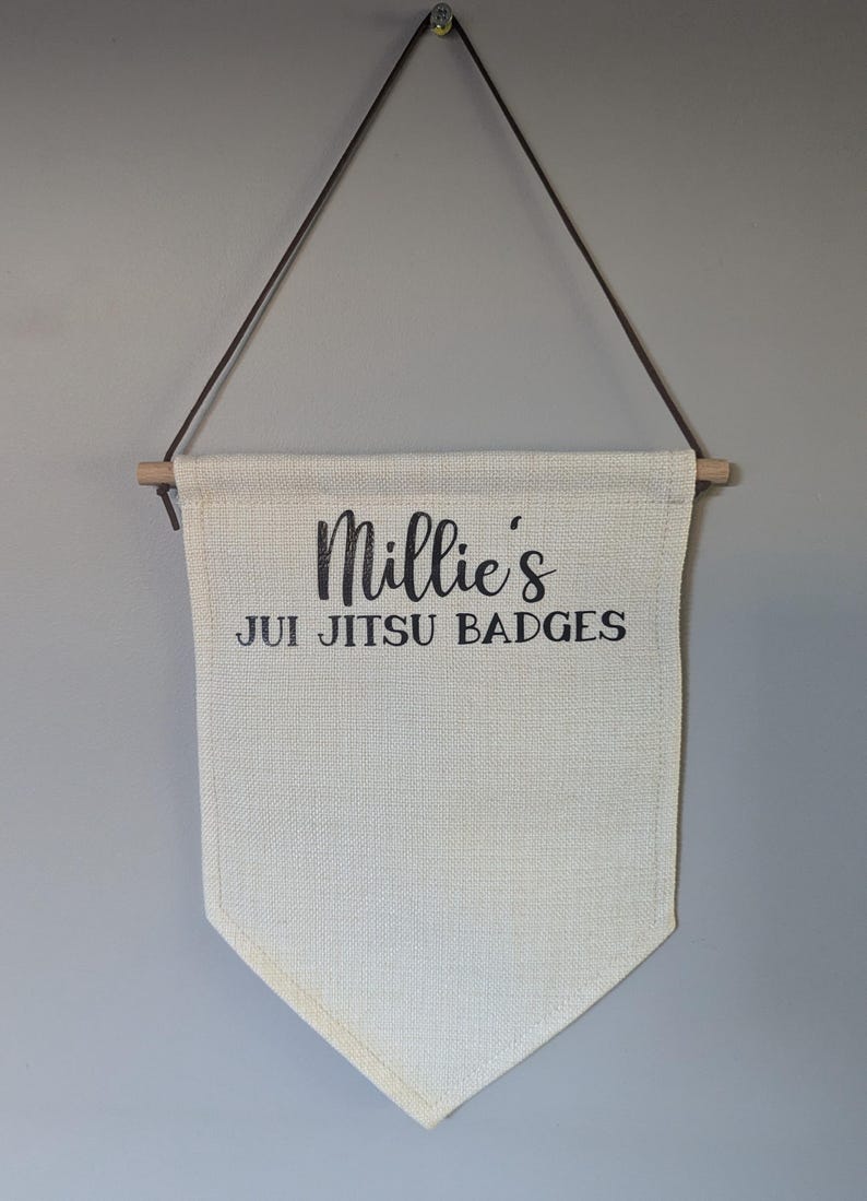 Personalised Swimming Badge Display Banner, Children's Keepsake, Kids Room Wall Hanging bild 8