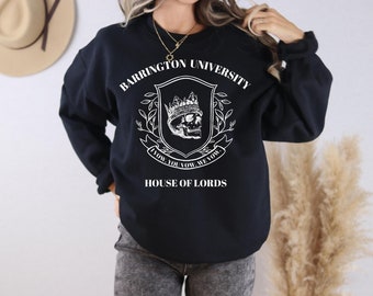 Sudadera de la Universidad de Barrington, sudadera de Booktok, sudadera de Dark Romance, sudadera de lectura, sudadera de LORDS Book
