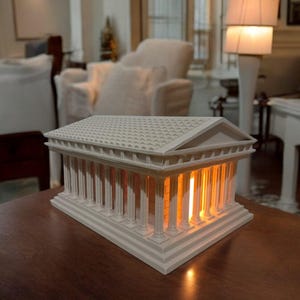 3D Printed Parthenon Model, Greek Parthenon Replica Model, 3D Printed Parthenon Statue, 3D Printed Parthenon Temple, Miniature Parthenon
