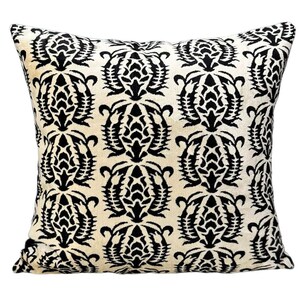 Black & White Silk Velvet Pillow Cover | Soft, Elegant, And Modern | Adds Timeless Style To Any Space | Perfect For Contemporary Decor.