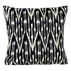 Black & White Silk Velvet Pillow Cover | Elegant, Soft, And Stylish | Adds Luxury And Sophistication To Any Room | Perfect For Modern Spaces