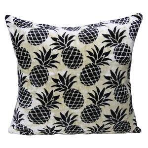Black & White Silk Velvet Pillow Cover | Luxuriously Soft Elegant | Adds a Modern Touch to Any Space | Perfect for Contemporary Interiors