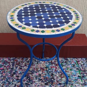 moroccan mosaic table,craft table,round table,handmade berber table