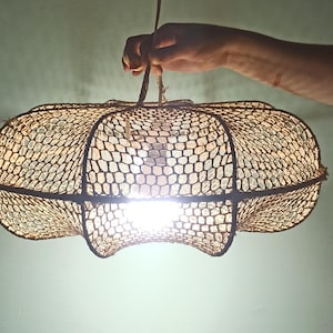 unique handmade raffia ceiling lamp shade,exotic moroccan design