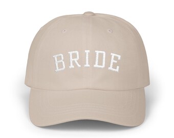 Embroidered Bride Hat, Bride Baseball Cap, Classic Dad Hat, Engagement Gift, Bridal Shower Gift, Bride Gift Bachelorette Party