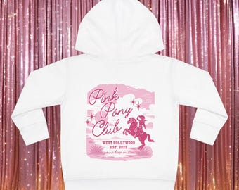 Toddler Pink Pony Club Sweatshirt, Pink Pony Club Hoodie, Midwest Princess Shirt, Pride Shirt, Feminist shirt, LGBTQ Ally Shirt