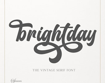 Retro Font - Handwritten Script Font, Cricut Fonts, Canva Fonts, Fonts for Cricut, Cursive Font, Procreate Fonts, Goodnotes Font, Cute