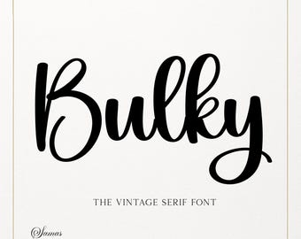 Bulky Thick Minimalist Sans Serif Font | Clean Modern Logo Typeface | Branding Font | “OTF/TTF Digital File”