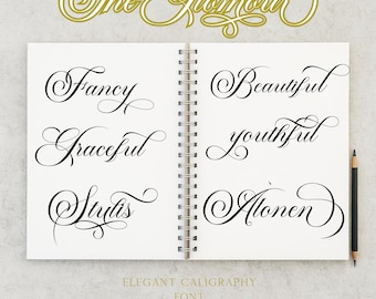 Elegant Handwritten Script Font for Wedding Invitations, Logos and Branding | Romantic Calligraphy Font | Instant Download for Cricut and Canva