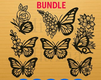 Butterfly svg, Butterfly svg bundle, Layered Butterfly Bundle Cricut SVG Files, Butterflies, Butterfly Svg for Cricut, Butterfly Clipart