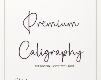 premium calligraphy Font - Handwritten Script Cricut Fonts, Canva Fonts, Fonts for Cricut, Cursive Font, Procreate Fonts, Goodnotes Font,Cute