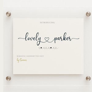 Schöne Hochzeitsschriftart | Romantische und anspruchsvolle Schriftart für Einladungen, Karten, Schreibschrift und besondere Projekte, Hochzeitsbogen und Geburtstag
