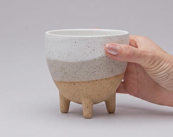 Ceramic Cup Plaster Mold for Slip Casting Small Footed Planter Legs Pottery Tool NG-205