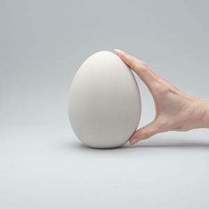 Easter egg plaster mold for Slip casting - large plaster mold for ceramic and slipcasting Easter ornament Decor. Egg large 001