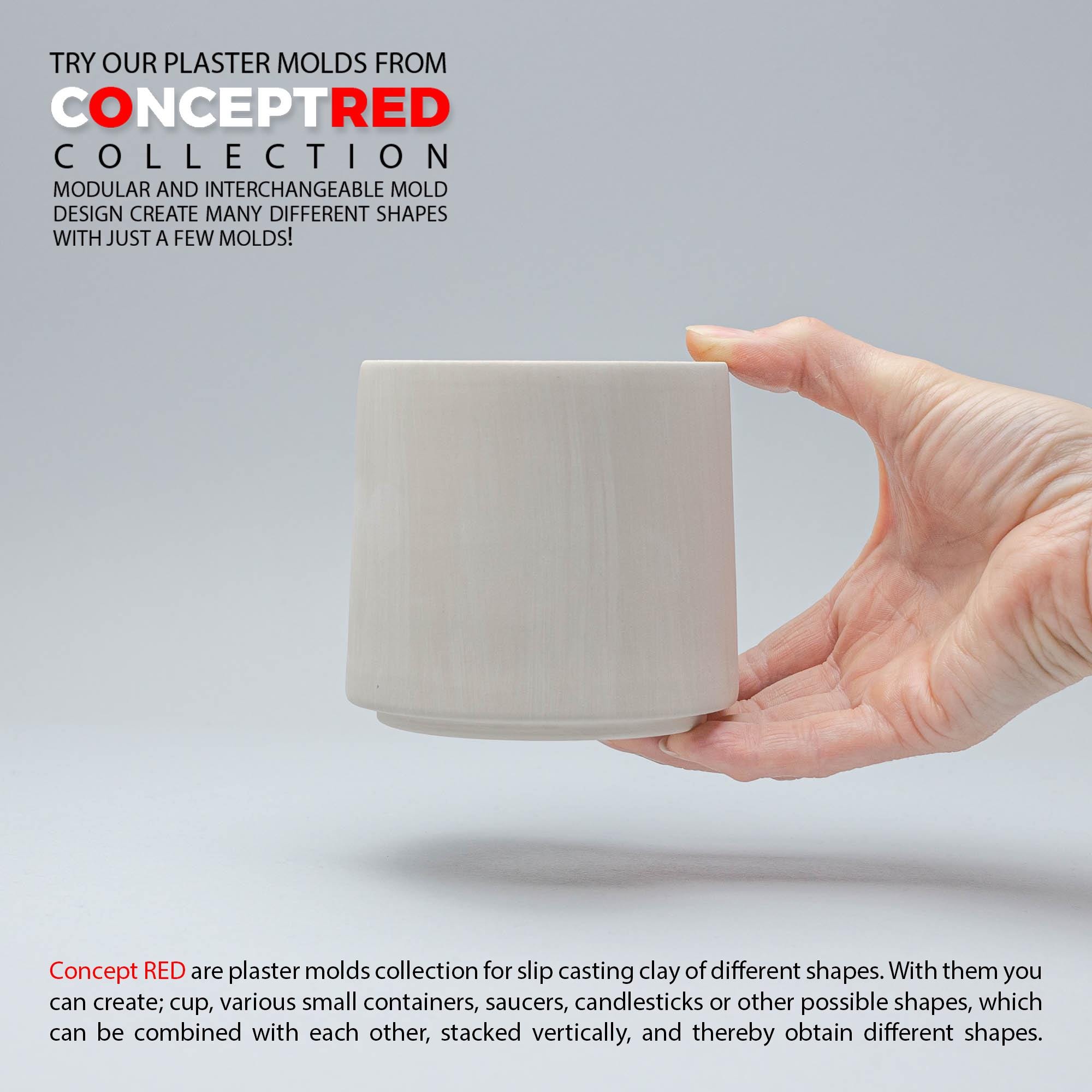 Slipcasting Plaster Mold for Ceramic Form Gipsform Cup Mug Vessel ...