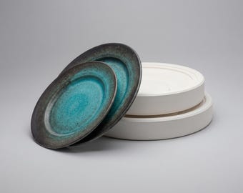 Slipcasting plaster mold Plate NG 004 Set of 2