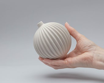 Slipcasting plaster mold form for Christmas Ball, Gipsform Ornament CB 100mm straight