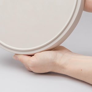 Slip Casting Plaster Mold for Ceramic Dinner Plates Set of 2 Stackable Pottery Plate-V-050 image 10