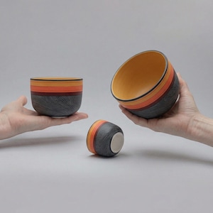 Slipcasting plaster mold sizes 13-10-7 cm ceramic form Gipsform Handleless mug V-189