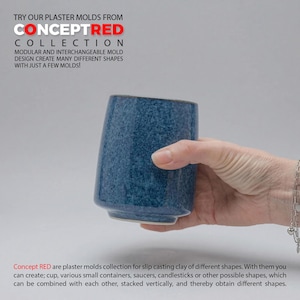 Slipcasting plaster mold for ceramic form Gipsform for medium size mug cup CR 066