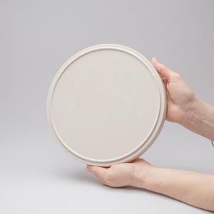 Slip Casting Plaster Mold for Ceramic Dinner Plates Set of 2 Stackable Pottery Plate-V-050 image 15