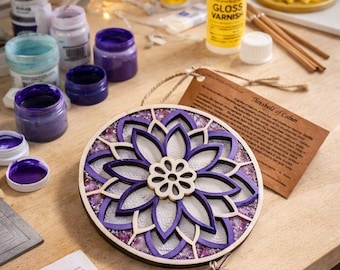 Handmade Wooden Mandala Wall Hanging | Boho Home Decor
