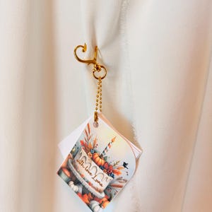 Personalized Mini Bible Verse Booklet Keychain: Christian Keepsake Gift