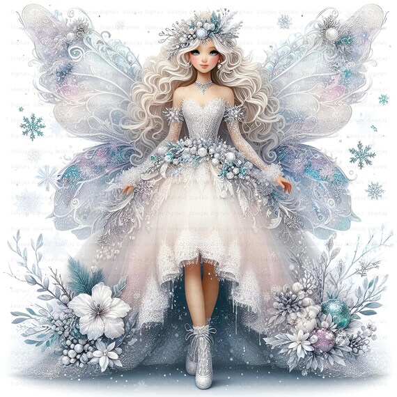 snow fairy dress Narcissus Fairy Princess Dress